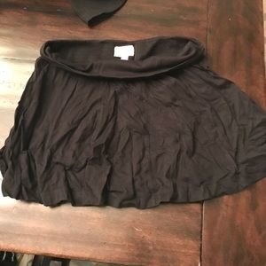 Cotton Black Skirt